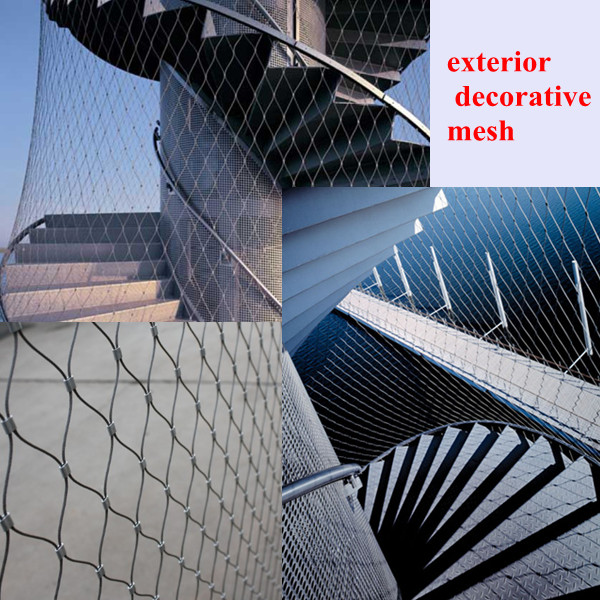 stainless steel building decorative rope mesh