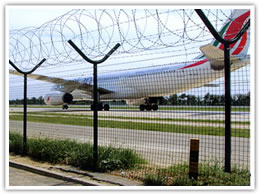 the airport fence