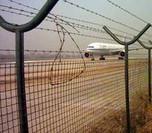 the airport fence