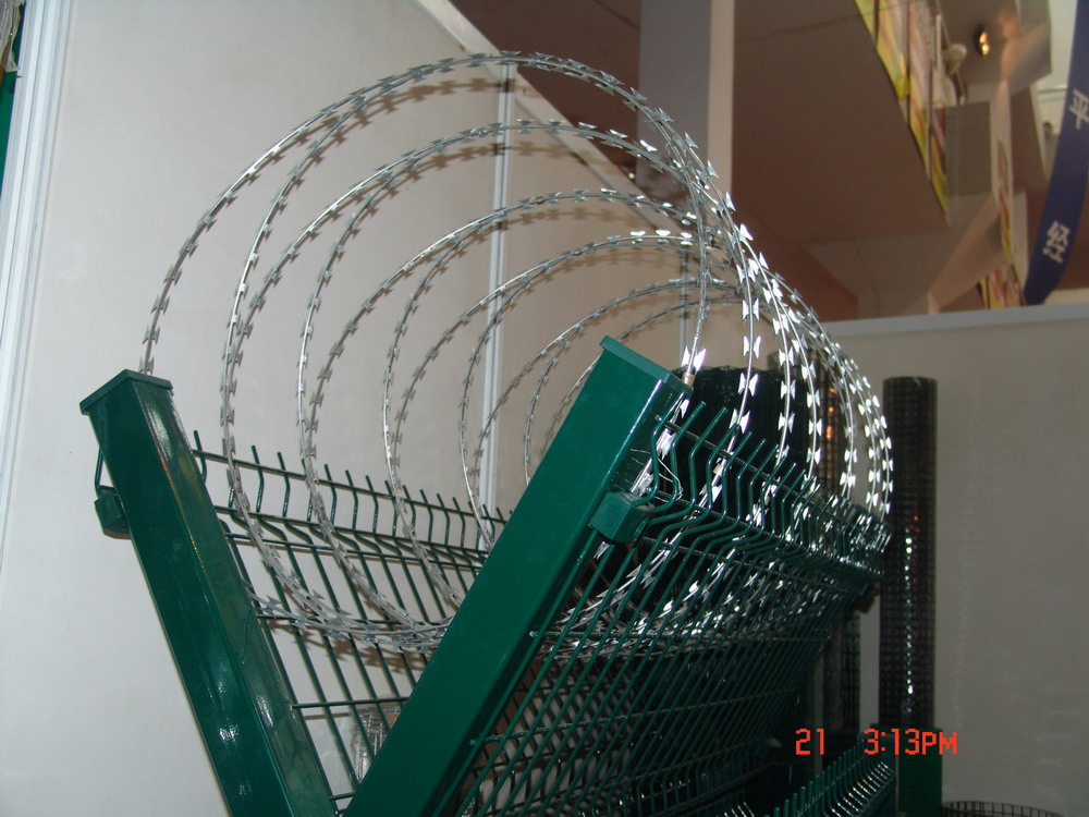 razor wire fence