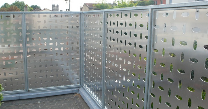 perforetad metal mesh--mild steel