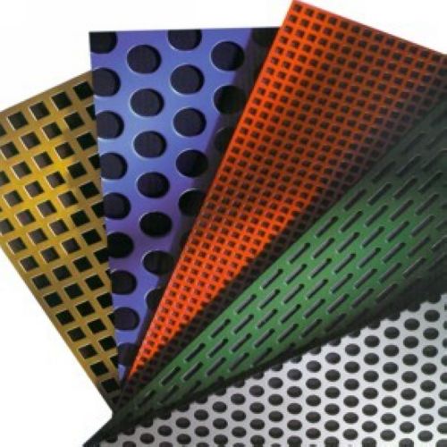 pvc coated perforated metal mesh