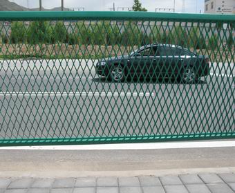 expanded metal fence