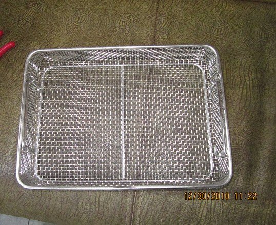 stianless steel wire mesh sterilization trays & baskets