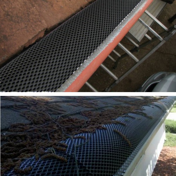 black powder caoted gutter screen mesh