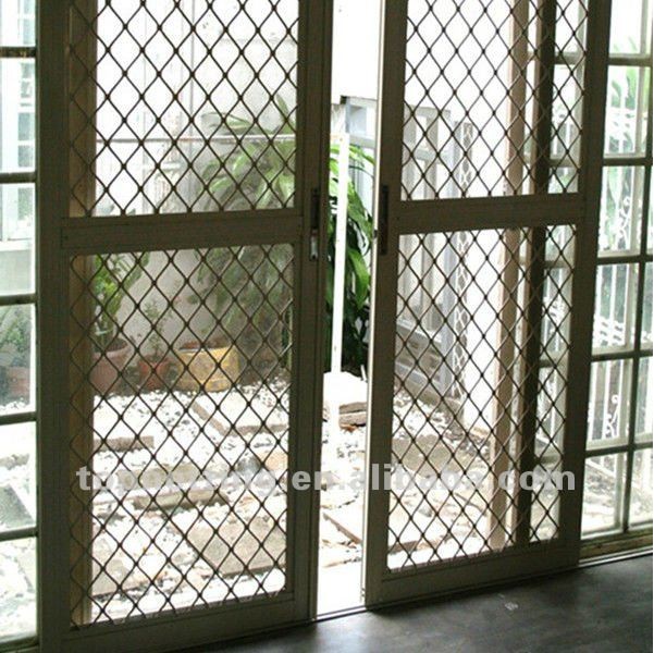 Door and window security mesh screen
