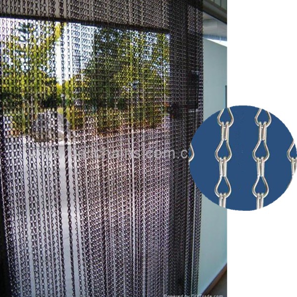 chain link insect door curtain