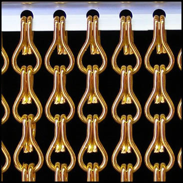 golden aluminum chain curtain